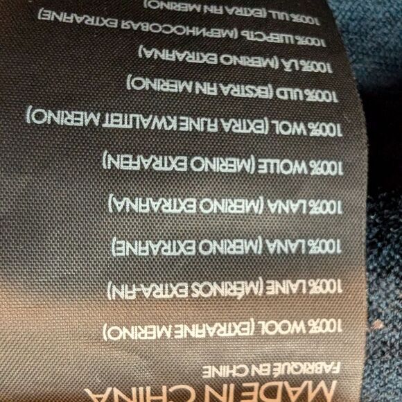 Club Monaco teal 💯 merino embellished collar sz xs - Picture 6 of 9